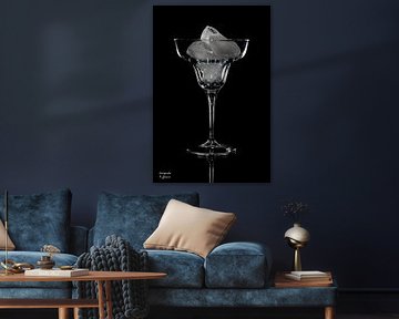 Verrerie sur fond noir