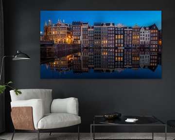 Damrak reflections II van Gerard Koster Joenje (Vlieland, Amsterdam & Lelystad in beeld)