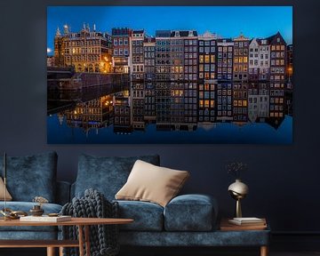 Damrak reflections II van Gerard Koster Joenje (Vlieland, Amsterdam & Lelystad in beeld)