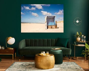 Chaise longue sur la plage de Sylt à la mer du Nord sur Animaflora PicsStock