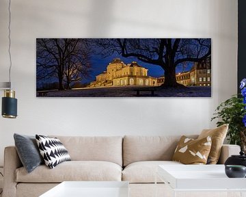 Schloss Solitude umrahmt von Baumzweigen von Keith Wilson Photography
