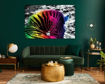 Regenboog Zebra by Nikki de Kerf