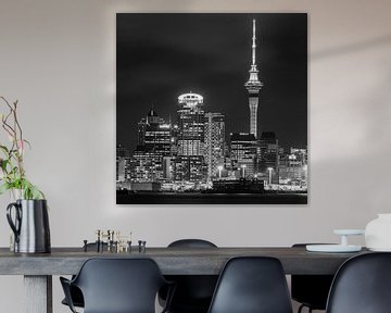 De skyline van Auckland van Henk Meijer Photography