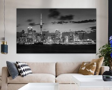 De skyline van Auckland van Henk Meijer Photography