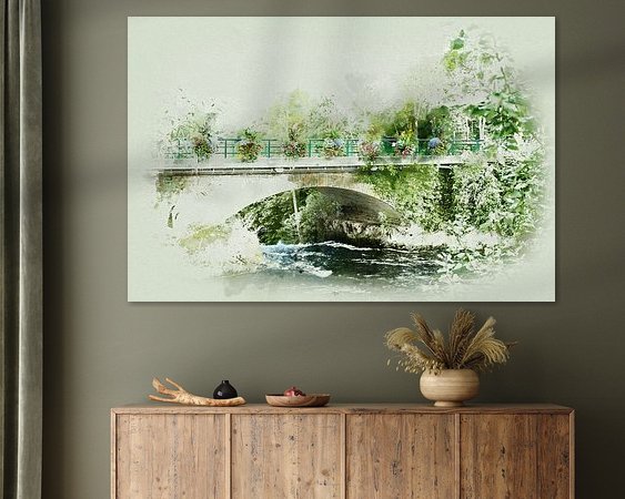 Example of the artwork in a room