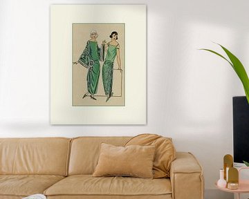 Les dames vertes - Vintage Art Deco Mode prent van NOONY