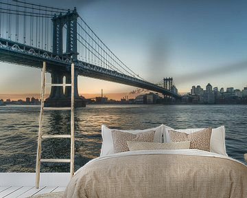 Manhattan Bridge New York City van Marcel Kerdijk
