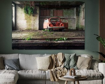 Urbex - Volkswagen Beetle at the garage by Tim Vlielander