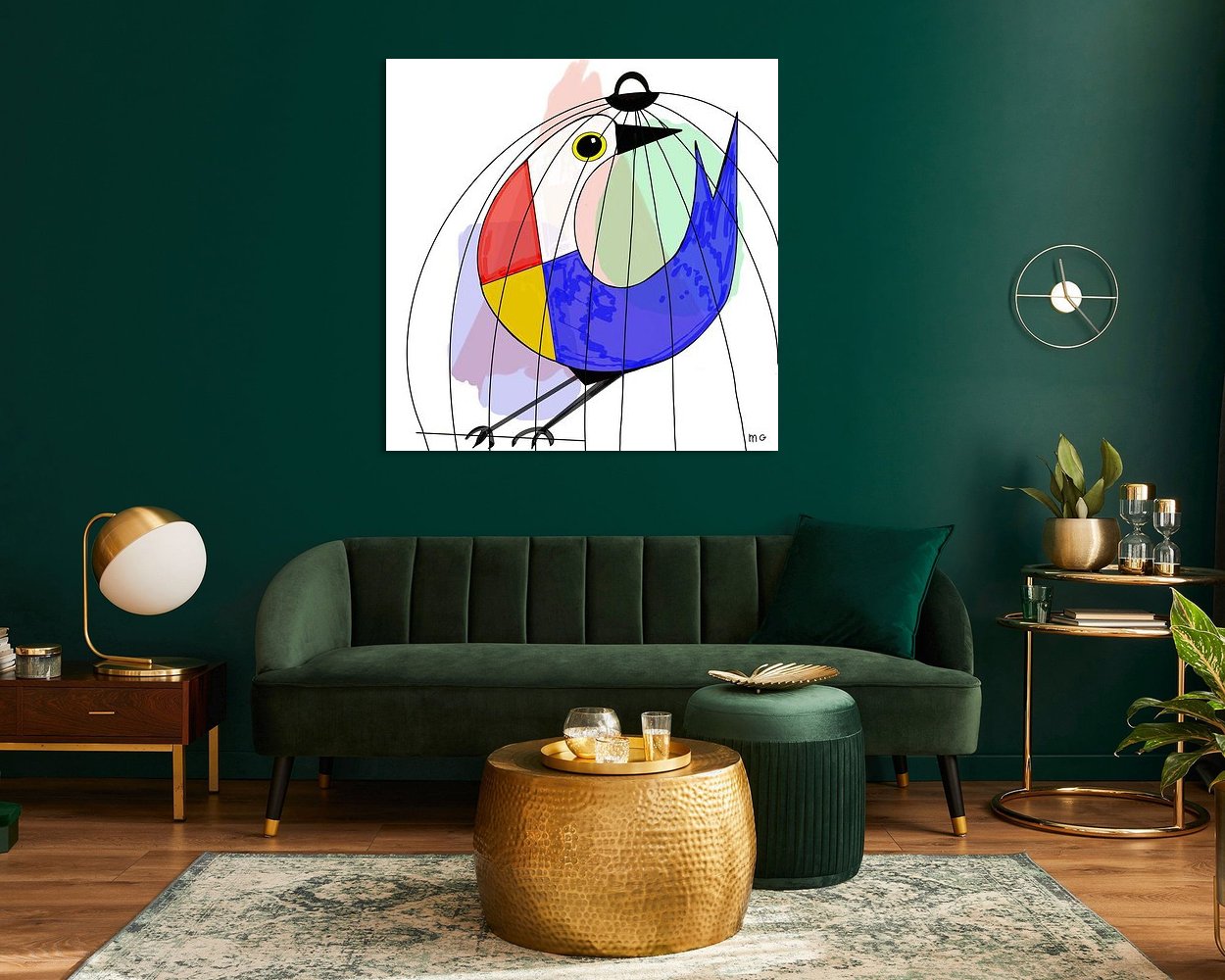 Example of the artwork in a room