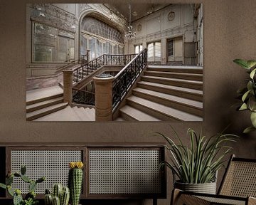 Stairwell in an old theatre