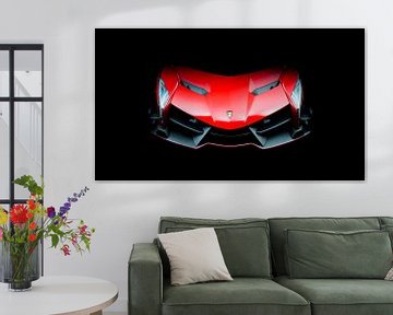 Lamborghini Veneno | Supercar rouge sur mirrorlessphotographer