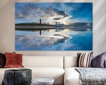 Reflektionen / Spiegel Leuchtturm Eierland Texel