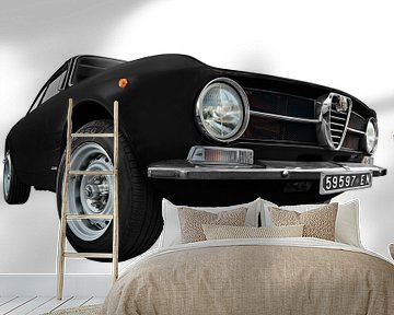 Alfa Romeo GT 1300 Junior in zwart van aRi F. Huber