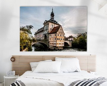 Bruggen stuurhuis in Bamberg Duitsland Beieren van Fotos by Jan Wehnert