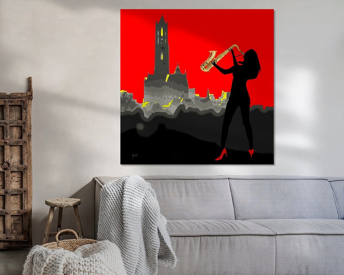 Example of the artwork in a room