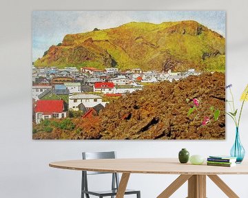 Nieuw Pompeï, Heimaey, IJsland van Frans Blok - foto's, kunst en andere wanddecoratie