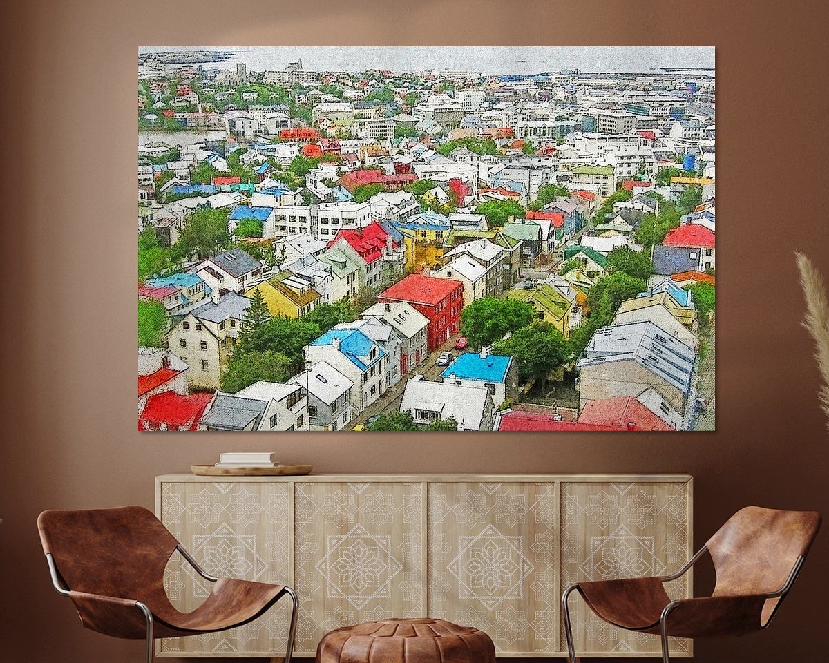 Example of the artwork in a room