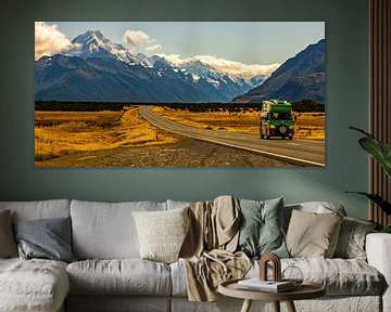 Voyage en camping-car à Mount Cook, île du Sud, en Nouvelle-Zélande sur Paul van Putten