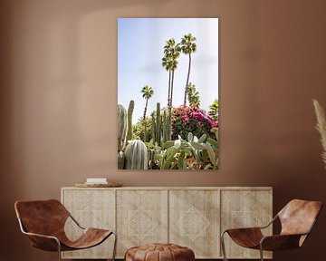 Cactus, fleurs et palmiers à Marrakech sur Evelien Oerlemans