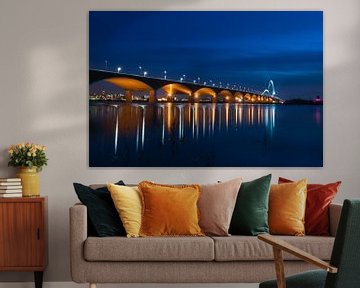 Bridge over river Waal De Oversteek at Nijmegen by Patrick Verhoef