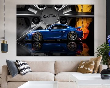 Porsche GT4 saffier blauw design van Maikel van Willegen Photography
