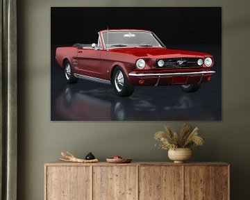 Ford Mustang Convertible three-quarter view by Jan Keteleer