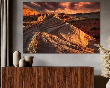 Fire Wave, Valley of Fire State Park, Nevada, USA von Markus Lange