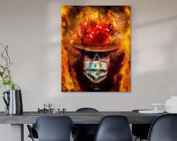 Example of the artwork in a room