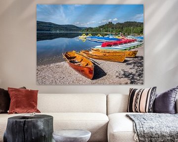 Boats on the shore of the Titisee by Animaflora PicsStock
