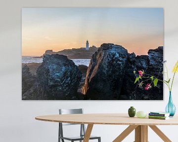 Sunset Godrevy Lighthouse (Angleterre) sur Marcel Kerdijk