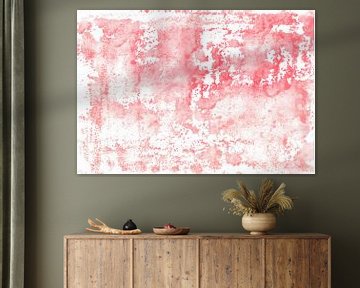 Abstract watercolor in red by Heike Rau