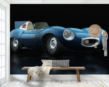Jaguar Typ D 1956 Dreiviertelansicht
