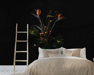 Bird of Paradise flower in vase by Corrine Ponsen