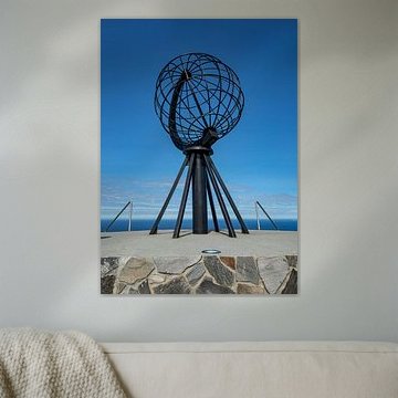 Monument op de Noordkaap, Noorwegen van Adelheid Smitt