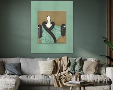 La perle - Boho, chic, Art Deco Fashion print van NOONY