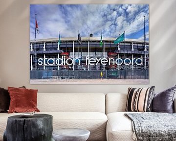 Vooraanzicht Feijenoord Stadion De Kuip Rotterdam van Mario Brussé Fotografie