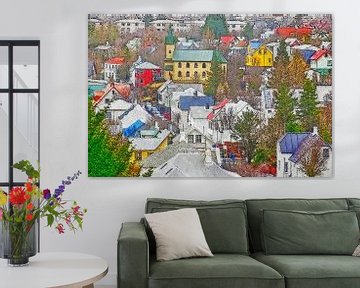 Downtown Hafnarfjordur, IJsland