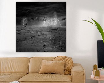 Thunderstorm at Petten Beach by Martin van Lochem