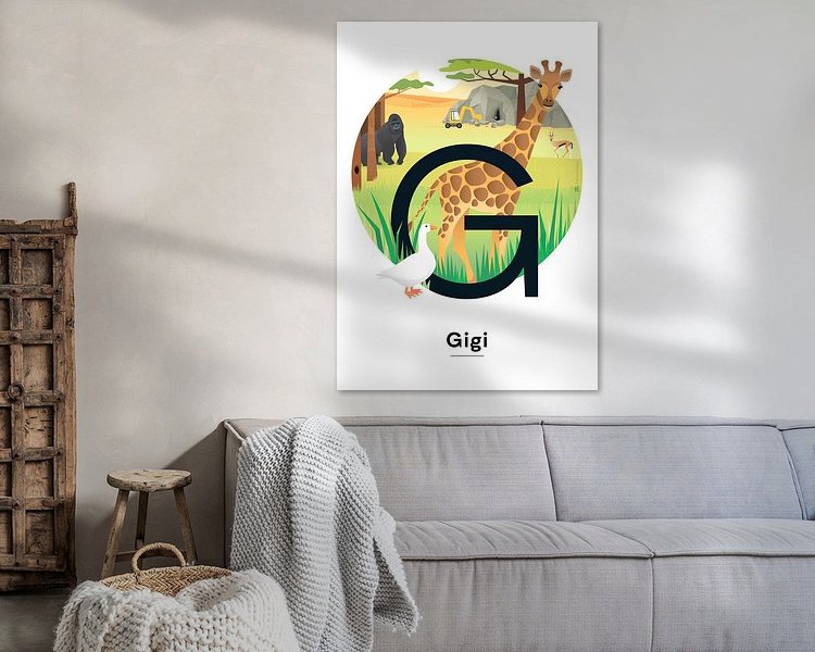 Example of the artwork in a room