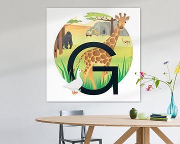 The Giraffe and the Gorilla by Hannahland .