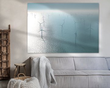 Windpark  Noordzee van Sky Pictures Fotografie