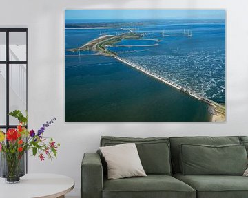 Eastern Scheldt storm surge barrier between Noord-Beveland and Schouwen-Duiveland by Sky Pictures Fotografie