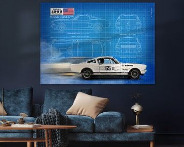 Mustang 350GT Blueprint von Theodor Decker