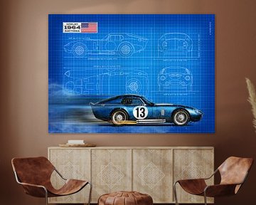 Daytona Coupe Blauwdruk van Theodor Decker