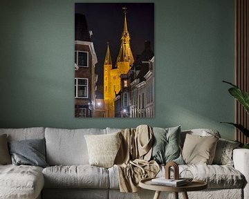 Blick durch Sassenpoort Zwolle von Fotografie Ronald