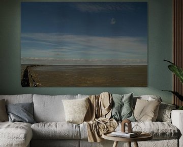 Zomerlucht boven het wad sur Nella van Zalk