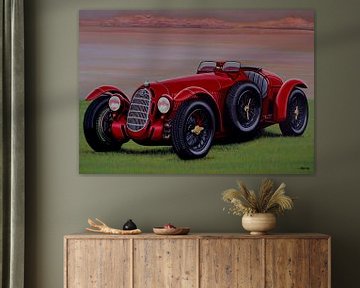 Alfa Romeo 8C 2900A Botticella Spider 1936 Schilderij