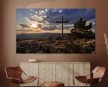 Croix du sommet au coucher du soleil sur WittholmPhotography