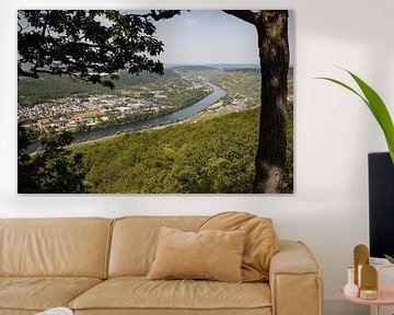 Panoramic view of the Moselle valley and the town of Bernkastel-Kues by Reiner Conrad