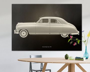 Packard Eight Sedan Zwart en Wit van Jan Keteleer